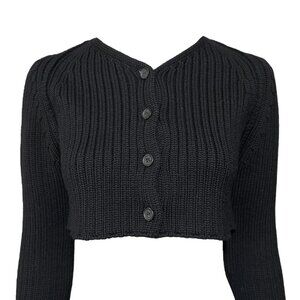 Vintage 00s Gianfranco Ferré Cropped Knitted Cardigan